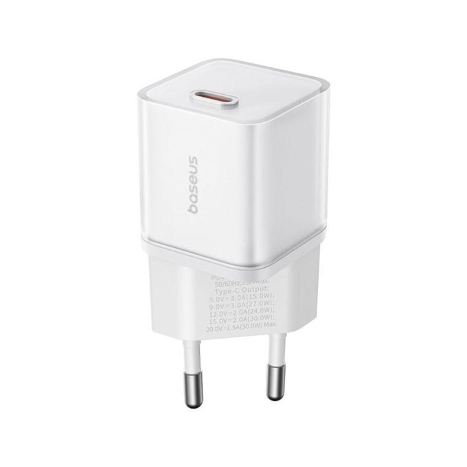 Зарядно устройство 220V Baseus 20W, USB-C, GaN5S