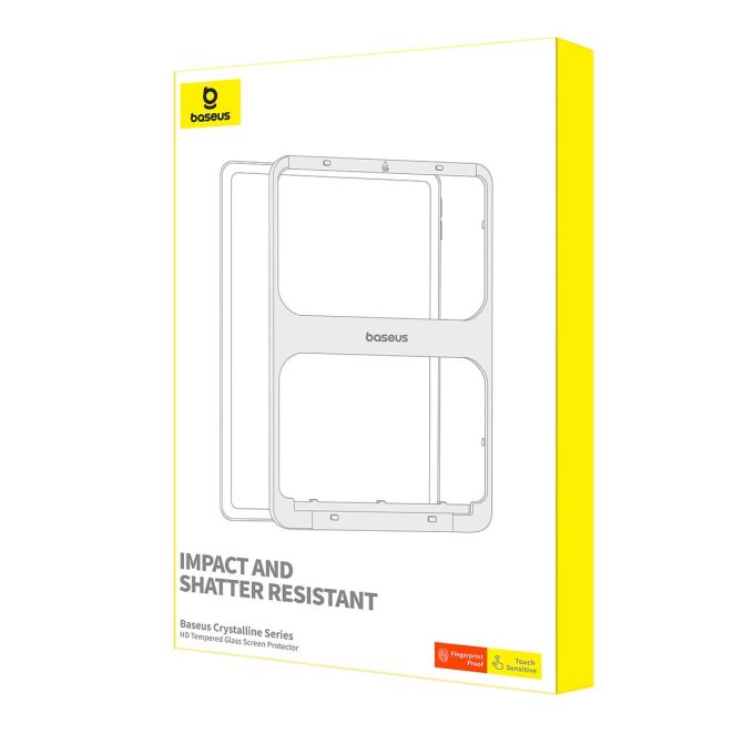 Стъклен протектор BASEUS Crystalline Series HD за iPad 10.2-inch (2019/2020/2021) / iPad Air3 10.5-inch Clear (P40015000201-01) - Image 5
