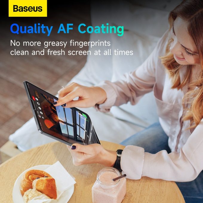 Стъклен протектор BASEUS Crystalline Series HD за iPad 10.2-inch (2019/2020/2021) / iPad Air3 10.5-inch Clear (P40015000201-01) - Image 4