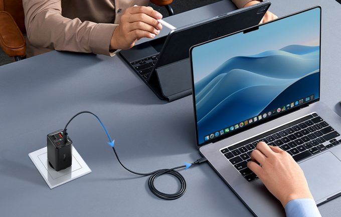 Зарядно устройство 220V BASEUS 65W, 2xUSB-A, 2xUSB-C, GaN6 Pro (P10162701113-00) - Image 9