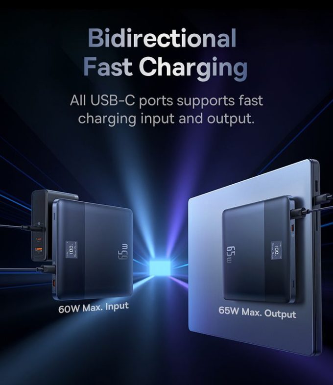 Външна батерия Baseus Blade 2 12000mAh, 65W - Image 20