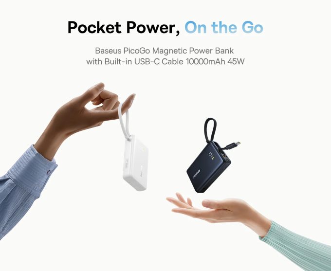 Външна батерия Baseus PicoGo, 10000mAh, 45W (P10076803123-00) - Image 4