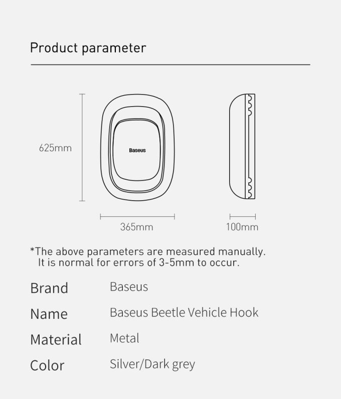 Комплект закачалки за автомобил BASEUS Beetle (ACGGJK-0G) - Image 7