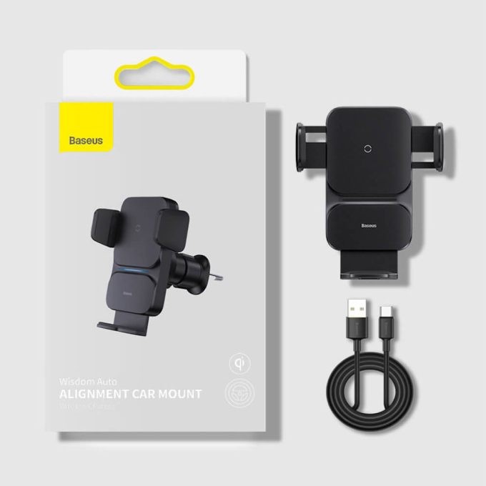 Холдер BASEUS + Wireless 15W Wisdom Air (CGZX000001) - Image 11