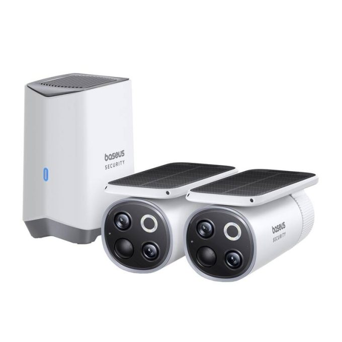 Интелигентна външна камера за видеонаблюдение Baseus Security S1 Pro Outdoor Dual Camera 3K - (S0TX002131) - 2 бр.