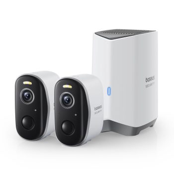 Интелигентна външна камера за видеонаблюдение Baseus Security N1 Plus Outdoor Dual Camera 2K - (S0TY002131) - 2 бр.