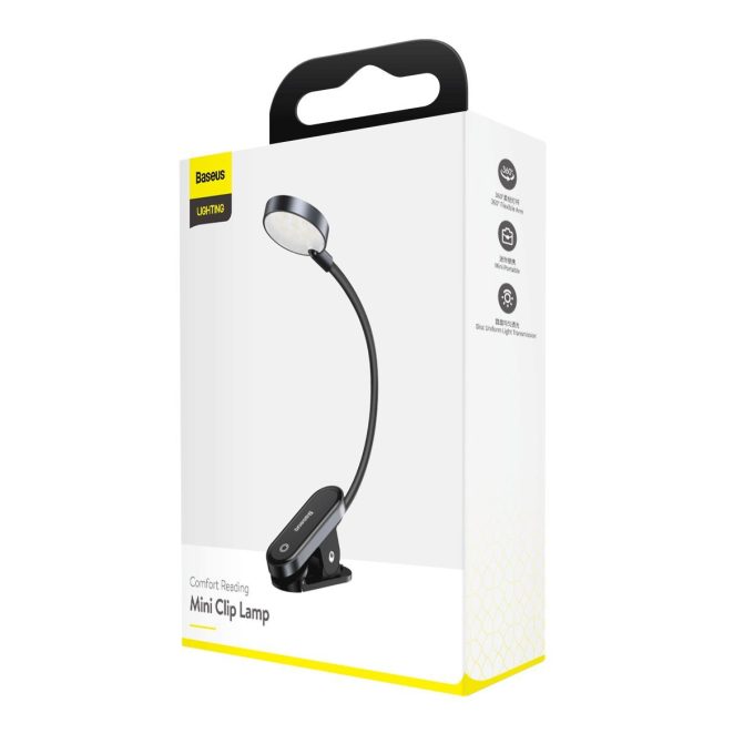 LED Лампа за четене BASEUS Comfort, с щипка за захващане (DGRAD-0G) - Image 5