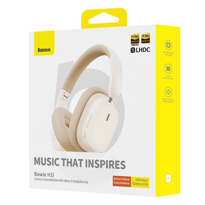 Bluetooth Слушалки Baseus Bowie H1i ANC Wireless headphones - Image 17