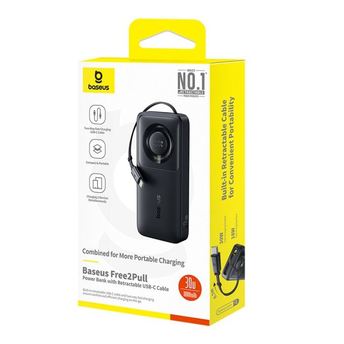 Външна батерия Baseus Free2Pull 10000mAh, 30W (P10073701123-00) - Image 9