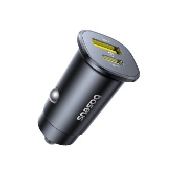 Зарядно за кола 12V Baseus GoTrip DP1, 30W, USB-A + USB-C, (C00072300123-00)