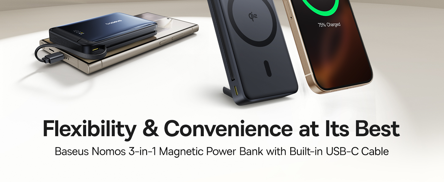 Безжична батерия Baseus PicoGo AM31 Airpow II Qi2