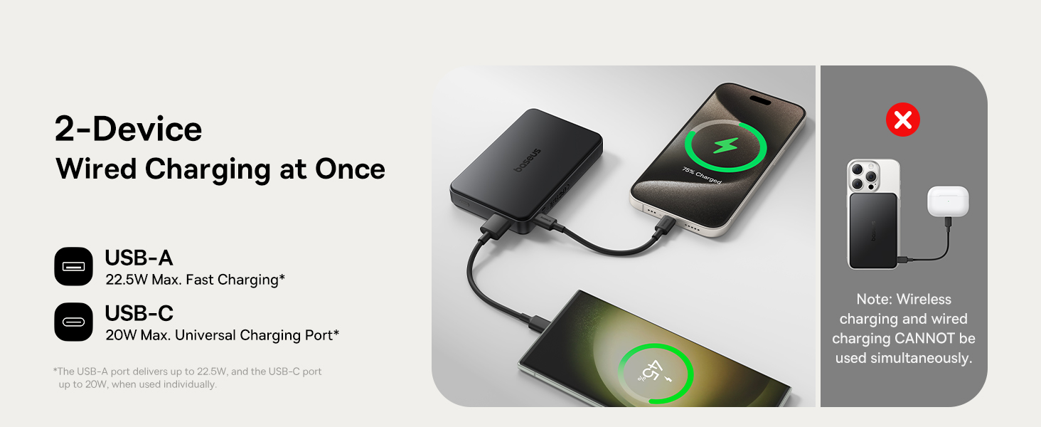 Безжична батерия Baseus PicoGo AM31 Airpow II Qi2