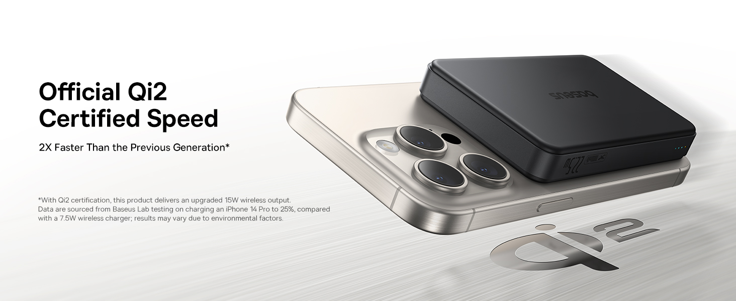 Безжична батерия Baseus PicoGo AM31 Airpow II Qi2