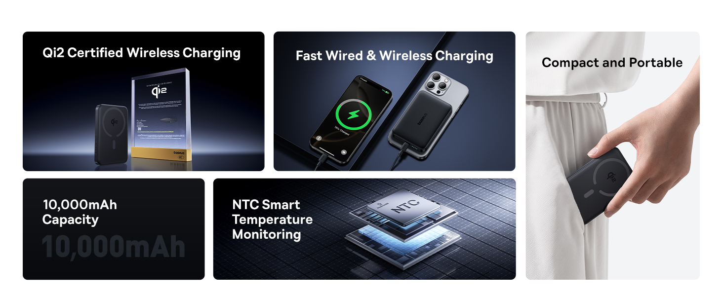 Безжична батерия Baseus EnerFill FM12